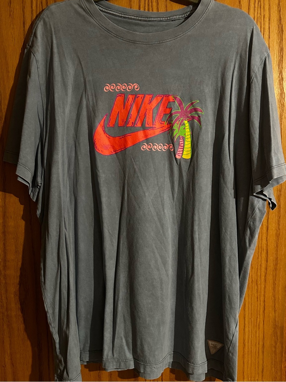 Nike Gray Tee with White Logo